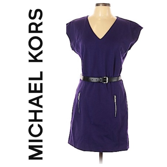 Michael Kors Classy and Casual Purple Dress SZ 10 - Picture 1 of 3